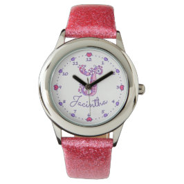 Monogram Girls J doodle art Jacintha Name watch Armbanduhr
