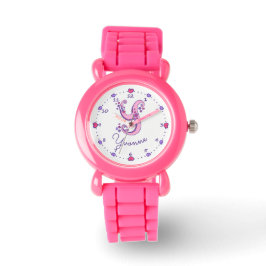 Monogram girls letter Y art Yvonne name watch Armbanduhr
