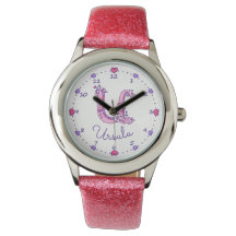 Monogram Girls schreiben U art Ursula name watch