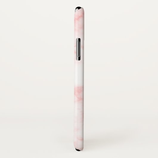 Monogram Girly Blush Pink Marbor Case-Mate iPhone Hülle (Hinten/Rechts)