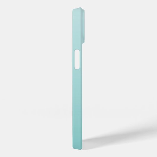 Monogram Girly Mint Green Heart Simple Modern Chic Case-Mate iPhone Hülle (Rückseite / Rechts)