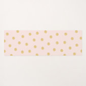 Monogram Girly Pink Yogamatte (Rückseite (Horizontal))