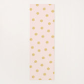 Monogram Girly Pink Yogamatte (Rückseite)