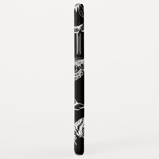 Monogram GL BW Butterfliegen Case-Mate iPhone Hülle (Hinten/Rechts)