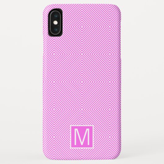 Monogram GL Pink Echo Diamond Case-Mate iPhone Hülle (Rückseite)