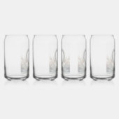 Monogram Glassware Set Trinkbehälter Dosenglas (Rechts)