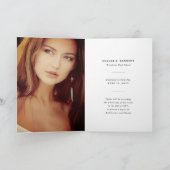 Monogram Glitzer aus Kupfer Letter S Modernes Foto Ankündigung (Innenseite)