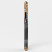 Monogram Glitzer für Gold Dripping Case-Mate iPhone Hülle (Hinten/Rechts)