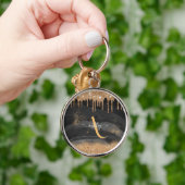 Monogram Glitzer für Gold Dripping Schlüsselanhänger (Hand)