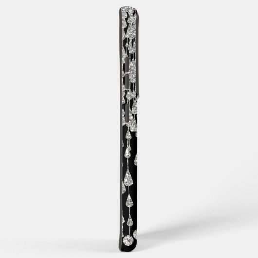 Monogram Glitzer Icicles Glam Samsung Galaxy Hülle (Rechte Seite)