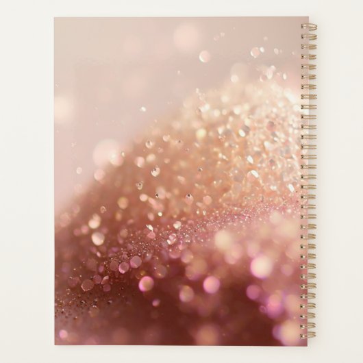 Monogram Glitzer Planner Planer (Rückseite)