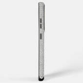 Monogram Glitzer Silver Glam Samsung Galaxy Case Hülle (Rechte Seite)