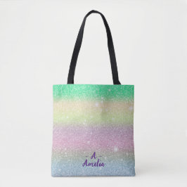 Monogram Glitzer Unicorn Throw Moderne Minimalisti Tasche