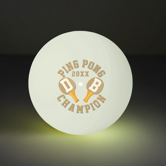 Monogram Glow im Dunklen Champion Ping Pong Ball Tischtennisball