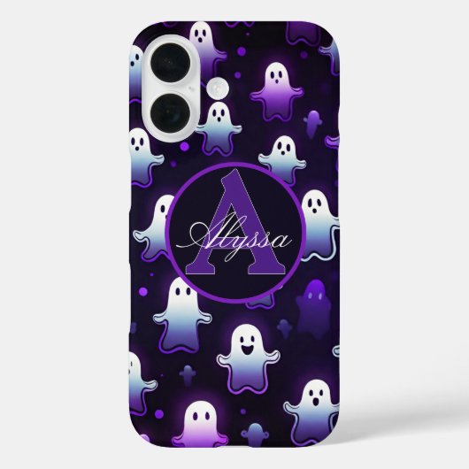 Monogram Glowing Ghosts in the Night Case-Mate iPhone Hülle (Rückseite)