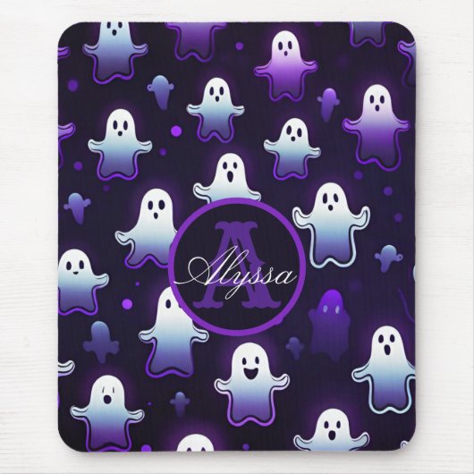 Monogram Glows in der Nacht Mousepad (Vorne)