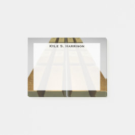 Monogram Gold Bullion Feng Shui Wealth Post-it Klebezettel