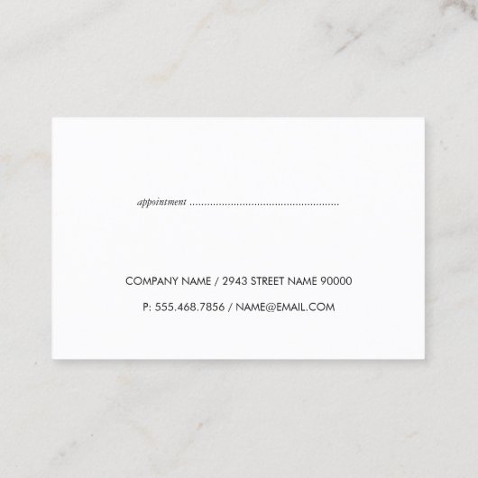 Monogram Gold Damask Muster Gold Frame Terminkarte (Rückseite)