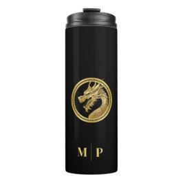 Monogram Gold Dragon- Thermosbecher