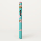 Monogram Gold Foil und Rose Gold Confetti Case-Mate iPhone Hülle (Hinten/Rechts)