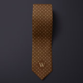 Monogram Gold Geometric Muster Krawatte
