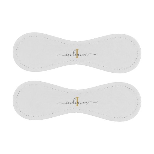 Monogram Gold Gray Script Name Typografy Baseball (Paneele)