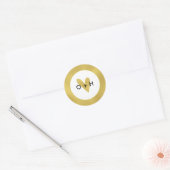 Monogram Gold Hevor Fevor Sticker (Umschlag)