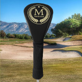 Monogram Gold Laurel Leaf Star Golf Headcover