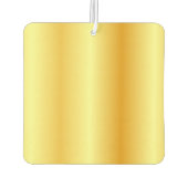 Monogram Gold Look Elegante Moderne Vorlage Autolufterfrischer (Rückseite)