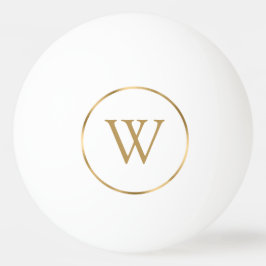 Monogram Gold Modern Tischtennisball