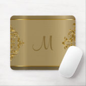 Monogram Gold Orante Design Mousepad (Mit Mouse)