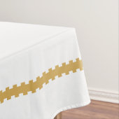Monogram Gold Pointsettia Holiday Tableclout Tischdecke (Beispiel)