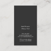 Monogram Gold Sequel Makeup Artist Lipstick Beauty Visitenkarte (Rückseite)