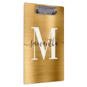 Monogram Gold Shimmer Foil Klemmbrett (Rechts)