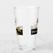 Monogram Gold Silhouette Flying Encks Glas (Links)