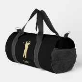 Monogram Gold Silhouette Golfer Duffle Bag (Rechte Ecke)