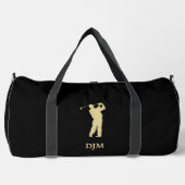 Monogram Gold Silhouette Golfer Duffle Bag (Vorderseite)
