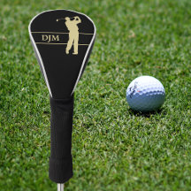Monogram Gold Silhouette Golfer