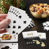 Monogram Gold Silhouette Michigan Spielkarten (In Situ)