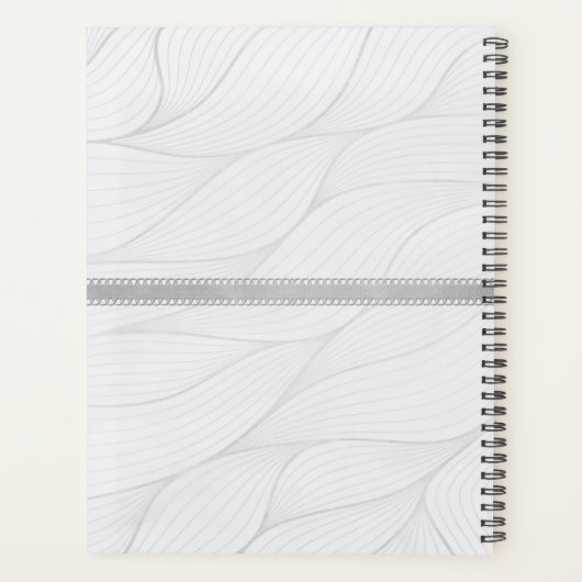 Monogram Gold Silver 2025 Terminierungsbuch Planer (Rückseite)