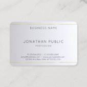 Monogram Gold Silver Elegant Template Visitenkarte (Rückseite)