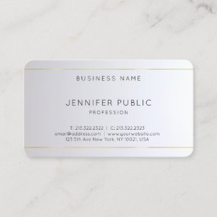 Monogram Gold Silver Rounded Elegant Template Visitenkarte