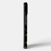 Monogram Gold Snowflakes und Stars Case-Mate iPhone Hülle (Rückseite / Rechts)