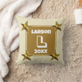 Monogram Gold Star New Keepake Kissen (Decke)