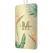 Monogram Gold Tropical Palm Foliage Autolufterfrischer (Links)