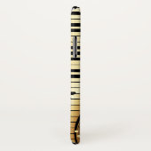 Monogram Gold und Black Music Keys Case-Mate iPhone Hülle (Hinten/Rechts)