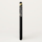 Monogram Gold und Black Music Keys Case-Mate iPhone Hülle (Hinten/Links)