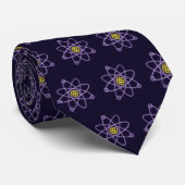 Monogram Gold und Silver Atomic Structure Science Krawatte (Gerollt)