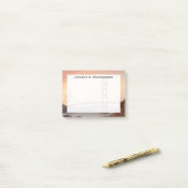 Monogram Golden Gate Bridge, San Francisco Post-it Klebezettel (Auf Schreibtisch)