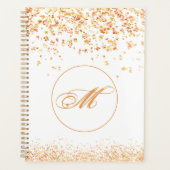 Monogram Golden Glitzern Planner Planer (Vorderseite)